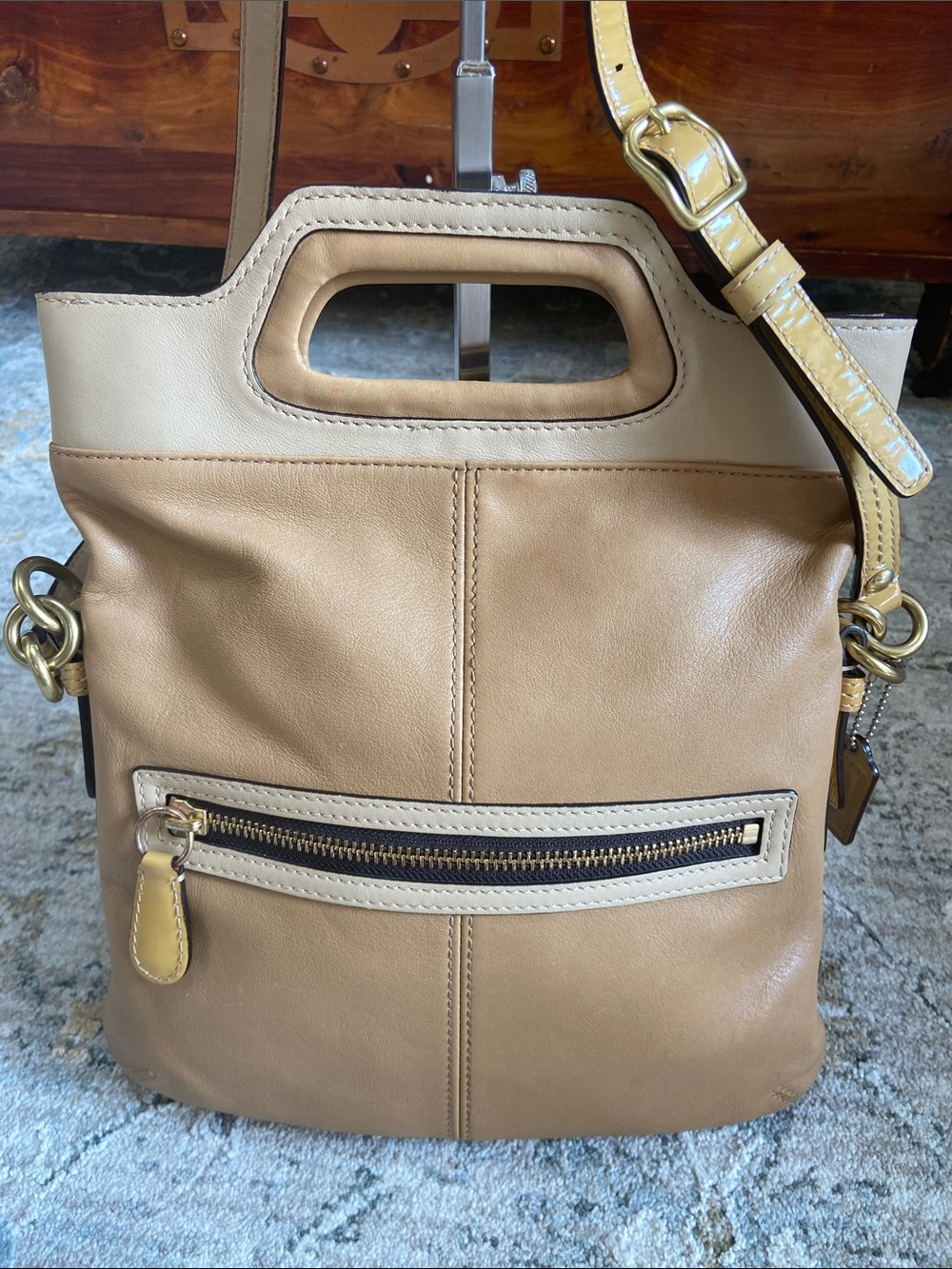 Coach 2008 Bonnie Leather Fold Over Crossbody (13388)